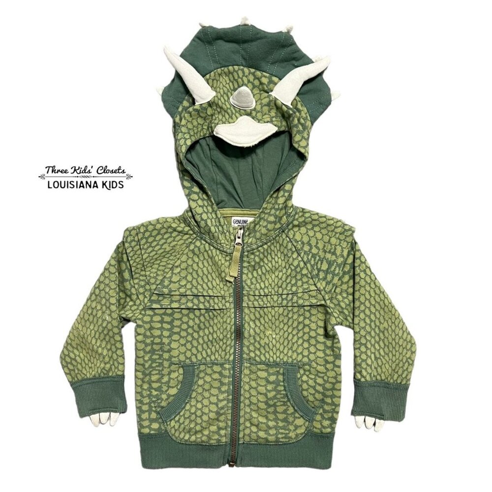 Genuine Kids 18m Triceratops Dinosaur Hoodie Jacket